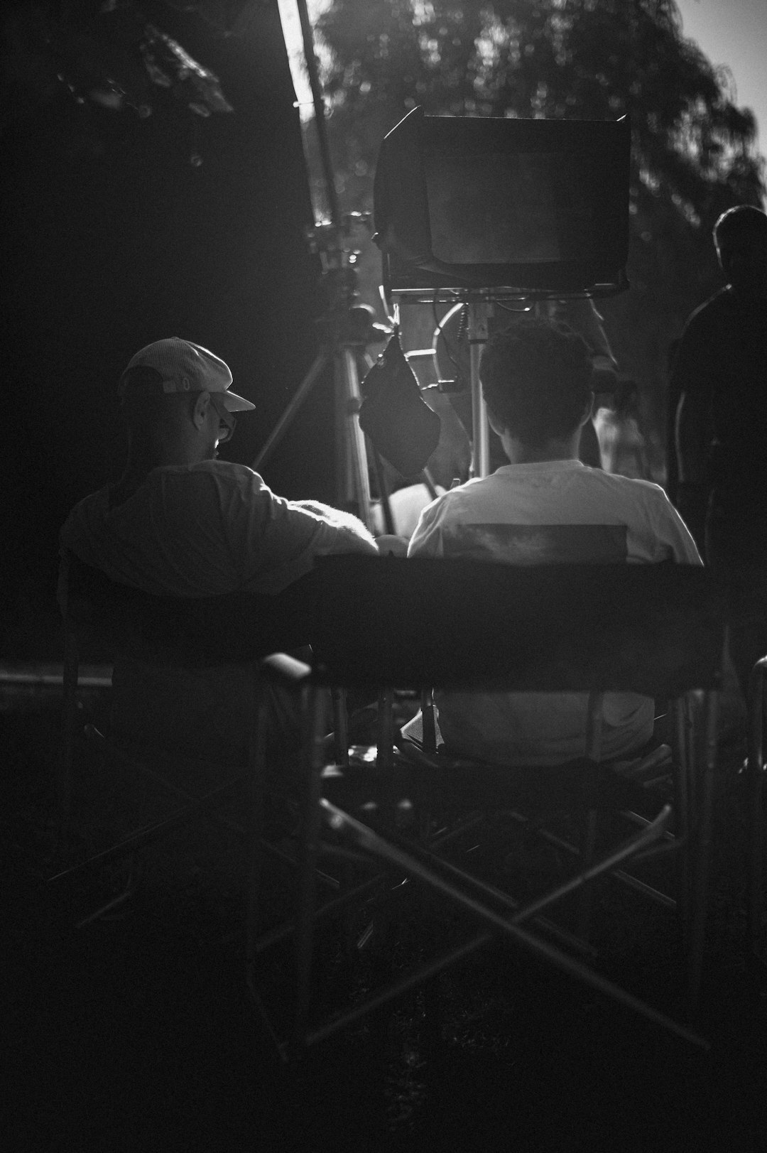 film set behind scenes