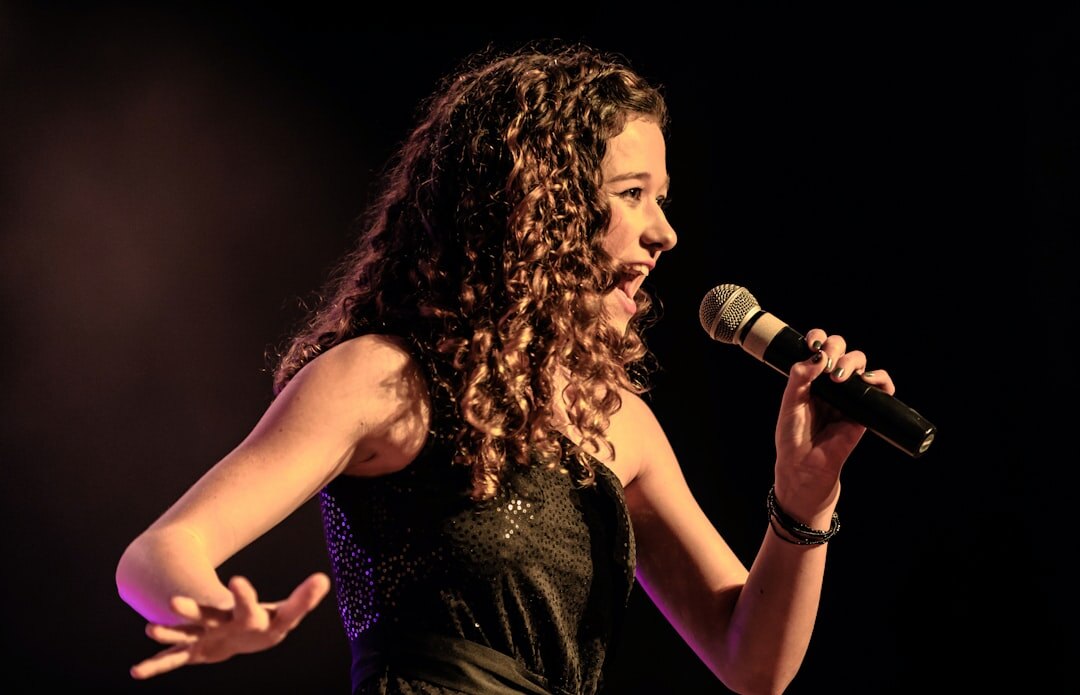singer performing on stage