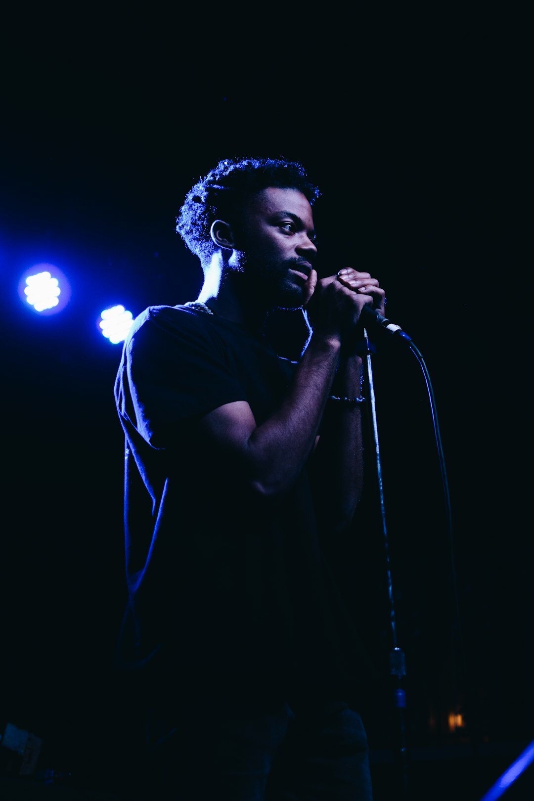 famous singer performing on stage